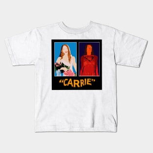 Carrie 1976 movie poster interpretation Kids T-Shirt